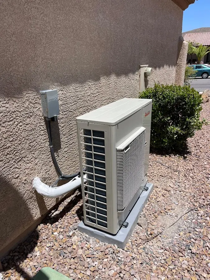 Residential air conditioning condenser unit in Gentry